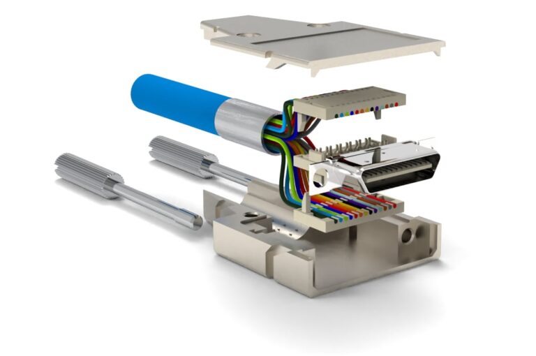 Expanded view of Smart Serial Connector Kit